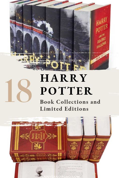 The 18 Best Harry Potter Book Sets, Collections and Limited Editions Your Galleons Can Buy — Jenny Sandiford Harry Potter All Books, Harry Potter Bookshelf, Harry Potter Gift Ideas, Harry Potter Hardcover, Harry Potter Book Set, Harry Potter Memorabilia, Harry Potter Book Covers, Hp Book, Harry Potter Merch