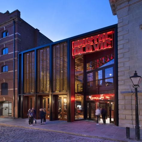 Bristol Old Vic, Theatre Facade, Bristol Architecture, Studio Theater, Timber Staircase, Commercial And Office Architecture, Bristol England, Cinema Art, Bristol City