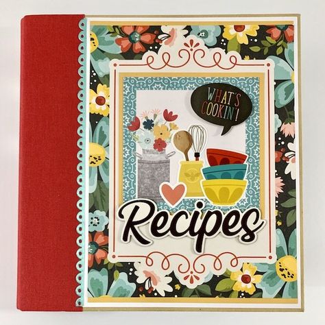 Scrapbooking Recipe Book Ideas, Handmade Recipe Book Ideas, Recipe Journaling, Scrapbook Recipe Book, Recipe Album, Recipe Scrapbook, Album Ideas, Kitchen Recipe, Church Crafts