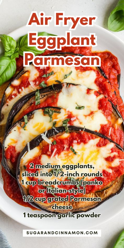 Looking for a healthier twist on a classic? 🍆✨ Try Air Fryer Eggplant Parmesan! This easy recipe is crispy, flavorful, and perfect for a quick dinner. Plus, it’s a great way to enjoy a lighter version of this Italian favorite. Save this pin for your next meal prep! 📌💖 Eggplant Parmesan Air Fryer, Air Fryer Peppers, Air Fryer Eggplant Parmesan, Air Fryer Eggplant, Crispy Eggplant, Eggplant Recipes Easy, Eggplant Recipes Parmesan, Italian Favorites, Airfryer Recipes