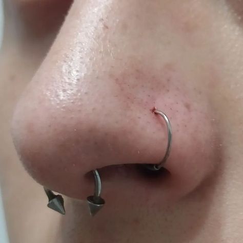 Nose Piercing Names, Nose Piercing Double, Piercings On Face, Piercing Names, Nose Peircing, Double Nose Piercing, Face Piercings, Piercing Nose, Face Face