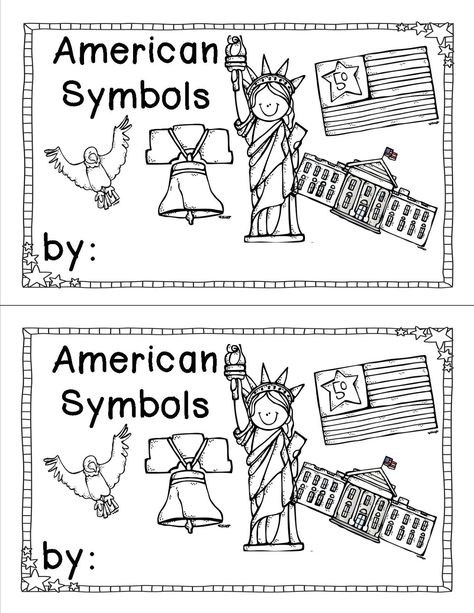 American Symbols Kindergarten, American Symbols Unit, United States Symbols, Patriotic Symbols, Kindergarten Social Studies, State Symbols, Free Kindergarten Worksheets, American Symbols, Social Studies Activities