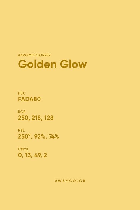 Awesome Color No. 3 from Color Palette No. 287 by Awsmcolor Golden Color Palette, Gradient Inspiration, Flat Color Palette, Color Palette Inspiration, Pantone Colour Palettes, Color Design Inspiration, Have A Nice Weekend, Hex Color Palette, Web Colors