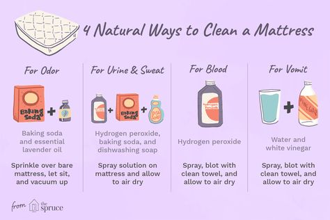 Clean Your Mattress, Clean A Mattress, Baking Soda Hydrogen Peroxide, Deep Cleaning House, Deep Cleaning Hacks, Urine Smells, Cleaning Painted Walls, Mattress Cleaning, Deep Cleaning Tips