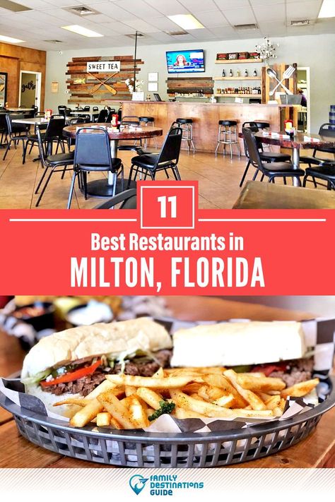 Want to see the best restaurants in Milton, FL? We’re FamilyDestinationsGuide, and we’re here to help: From incredible brunch spots and amazing places to eat dinner, to local foodie spots and hidden gems, discover the BEST Milton restaurants - so you get memories that last a lifetime! #milton #miltonrestaurants #restaurantsinmilton #bestrestaurantsinmilton #placestoeatmilton Brick Restaurant, Bradenton Beach Florida, Brandon Florida, Milton Florida, Best Mexican Restaurants, Bradenton Beach, Bradenton Florida, Best Seafood Restaurant, Breakfast Places