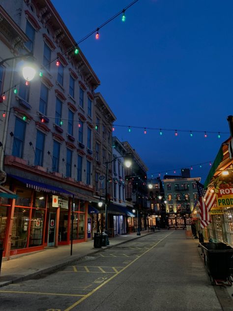 Beautiful street in downtown #street #christmas #places #beauty #cincinnati #city #market Downtown Street, Lighting Mood, Downtown Cincinnati, Beautiful Streets, City Market, Cincinnati Ohio, Street Scenes, Small Town, Small Towns