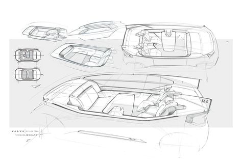 Volvo 360C on Behance Volvo 360, Concept Car Interior, Rolls Royce Interior, Car Interior Sketch, Car Interior Design Sketch, Interior Deisgn, Yacht Interior Design, Microcar, Interior Design Sketch