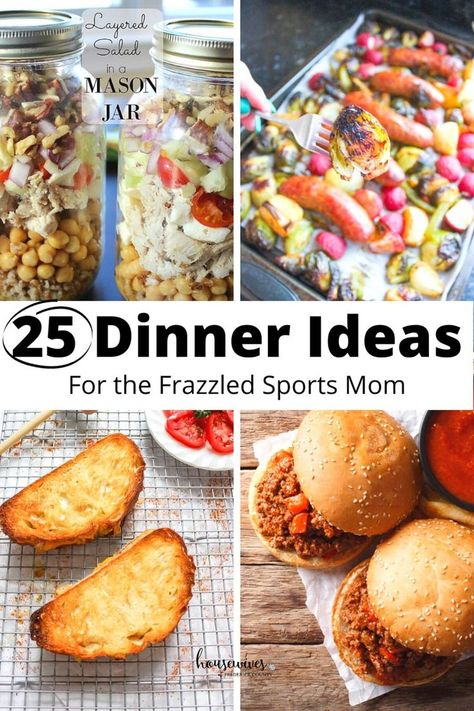 25 Dinner Ideas for the Frazzled Sports Mom Tin Foil Meals, Foil Meals, Quick Dinner Options, Family Meal Prep, Foil Dinners, Quick Healthy Dinner, Sports Food, Dinner Prep, Family Meal Planning