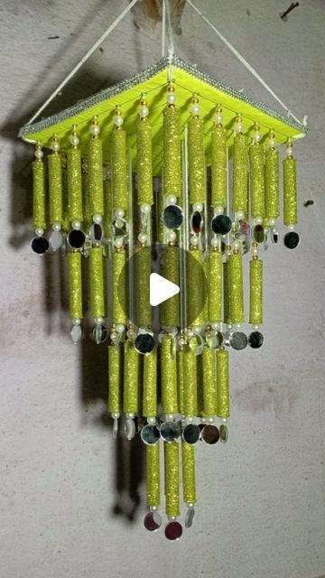 Diy Wall Hanging Crafts, Hanging Crafts, Instagram Edit, Cardboard House, Wall Hanging Crafts, Wall Hanging Diy, Beaded Jewelry Tutorials, Thread Spools, Diwali Decorations