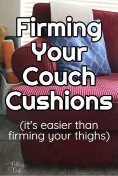 Restuffing Couch Cushions Sofas, How To Fix Sagging Couch Cushions, How To Make Couch Cushions Firmer, How To Restuff Couch Cushions, How To Fluff Couch Cushions, Recushion Sofa, Couch Cushions Restuffing, How To Fix Saggy Couch Cushions, Restuffing Couch Cushions