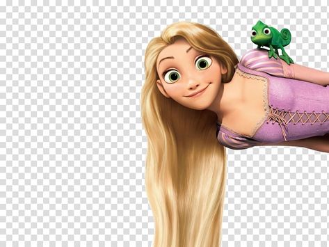 Brown Hair Disney Princess, Rapunzel Clipart, Tangled Rapunzel Hair, Thumper Tattoo, Blond Brown Hair, Rapunzel Flynn Rider, Youtube Png, Princess Illustration, Punk Disney Princesses