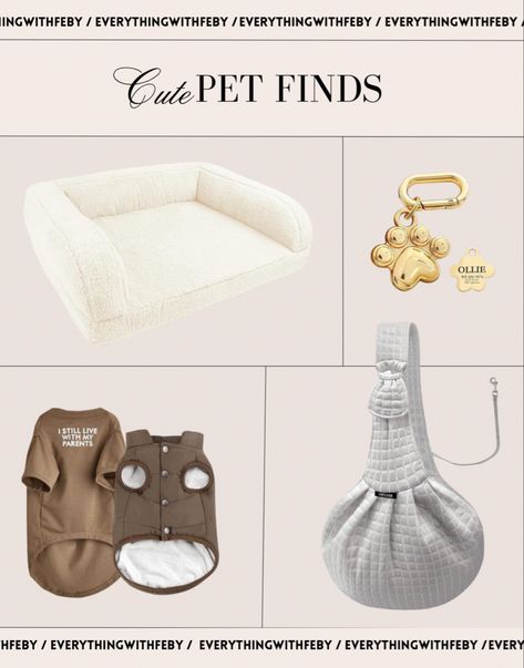 Cute pet finds
Cute pet accessories 
Neutral pet essentials Pet Essentials, Amazon Black Friday, Cat Essentials, Dog Clothes Patterns, Amazon Home Decor, Amazon Prime Day, Cute Pet, Dog Carrier, Neutral Fashion