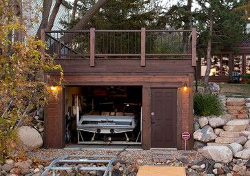 Rustic Boathouse, Cabin Addition, Boat Garage, Rustic Shed, Rural Home, Boat Shed, Lakefront Living, Retirement House, Underground Garage