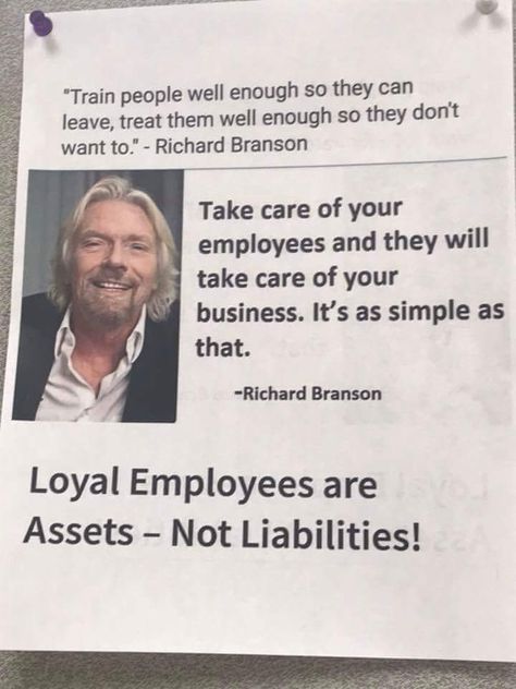 If you want a successful company, you need to treat your employees like family. They are your company. Favouritism In The Workplace Quotes, Employee Quotes, Richard Branson Quotes, Motivate Employees, Workplace Quotes, Favourite Quote, Job Info, Nurse Stuff, Employee Recognition