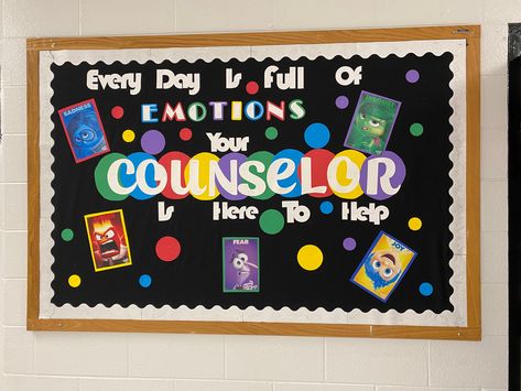 Guidance Counselor Bulletin Boards, Elementary School Counselor Office Decor, High School Counseling Bulletin Boards, School Counselor Room, Elementary School Counselor Office, School Counselor Door, School Counselor Classroom, Elementary School Counseling Office, School Counselor Bulletin Boards