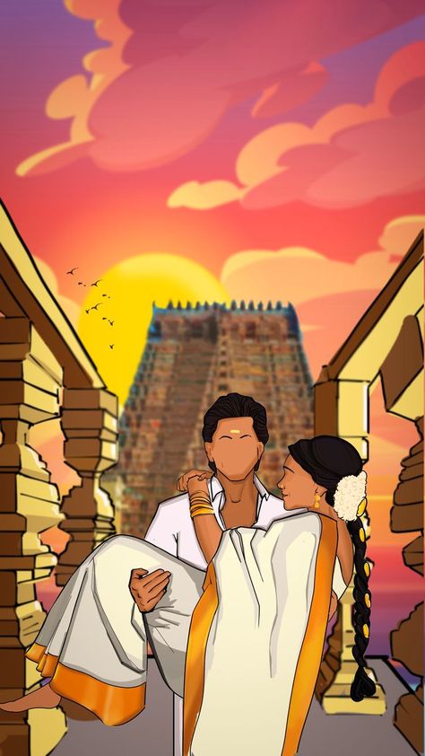 Chennai Express Wallpaper, Bollywood Drawing Sketch, Chennai Express Aesthetic, Cute Couples Wallpapers, Movie Character Paintings, Traditional Drawing Ideas, Bollywood Wallpaper Aesthetic, Aesthetic Song Drawing, Srk Drawing