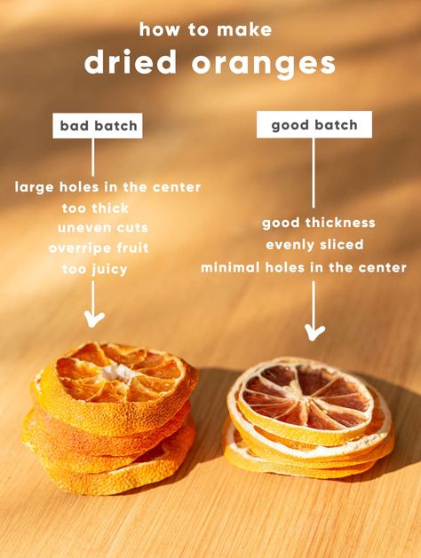 After making a bad batch of orange garlands (and I do mean bad). I went back to the drawing board and as a result made 5 GOOD batches after the first. With so many batches of dried oranges under my belt, I'm sharing the dos and don'ts of making dried oranges. And the best part is... it's so easy! Prep time on these orange garlands is just 10-15 minutes! Orange Garlands, Healing Tea Recipes, Dried Orange Garland, How To Make Orange, Healing Tea, Dried Oranges, Dos And Don'ts, Fruit Slice, Holiday Garlands