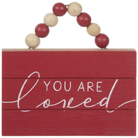 Get You Are Loved Wood Ornament online or find other Ornaments products from HobbyLobby.com Primitive Valentine Decor, Valentine Decor Ideas, Perfect Gallery Wall, Silhouette Cameo Machine, Diy Projects Videos, Corrugated Metal, Heart Themed, Red And Brown, Red Wood