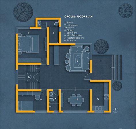 Modern House Floor Plan, South Facing House, Traditional Japanese House, Hotel Room Design, Portfolio Design Layout, Creative Profile Picture, Apartment Plans, Best Flooring, House Floor