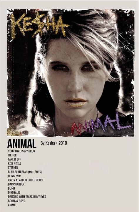 Animal Album Cover, Tove Lo Album, Kesha Animal, Boys Dancing, Minimalist Music, Music Poster Ideas, Blah Blah Blah, Music Poster Design, Indie Movies