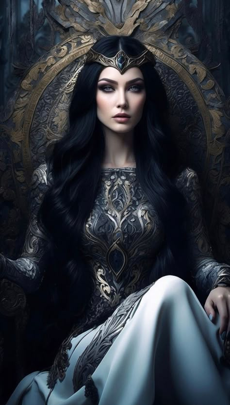 Fantasy Queen, Dark Princess, Dark Queen, Royalty Aesthetic, The Weaver, My Fantasy World, Queen Art, Princess Aesthetic, High Fantasy