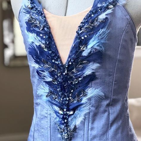 A new little Bluebird 🦋🕊 Bird Ballet Costume, Curly Fro, Ballet Costume, Dance Wear Ballet, Tutu Costumes, Ballet Tutu, Ballet Costumes, Bluebird, Beaded Embroidery