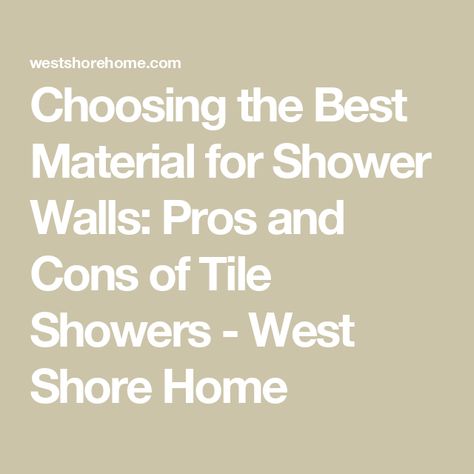 Choosing the Best Material for Shower Walls: Pros and Cons of Tile Showers - West Shore Home Westshore Home Showers, Best Bathroom Tiles Shower Walls, Specialty Windows, Tile Showers, Tub To Shower Conversion, Bath Window, Shower Conversion, Awning Windows, Bathtub Remodel