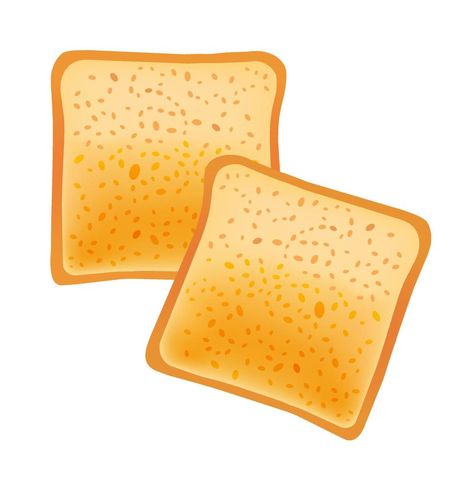 Bread Toast Slices Vector Illustration Food Breakfast Isolated Background Bread Vector, Bread Toast, Food Breakfast, Illustration Food, Breakfast Recipes, Vector Art, Toast, Vector Illustration, Bread