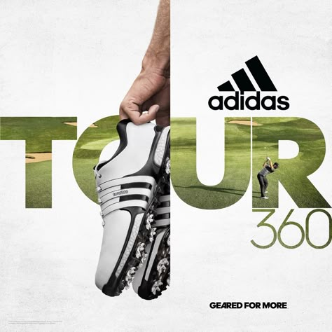 Adidas Golf Imagery 2018 on Behance Golf Design Graphic, Italian Logo, Shoe Advertising, Sports Advertising, Golf Poster, Golf Inspiration, Golf Event, Shoes Ads, Golf Design