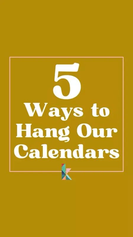 These are 5 stylish and inexpensive ways you can hang our calendars (or any print or poster for that matter) 🙌🏻 How To Hang Calendar On Wall, Dry Erase Planner, Easy Diy Room Decor, Calendar Pictures, Hanging Calendar, Wall Art Crafts, Diy Calendar, Diy Art Projects, Photo Calendar