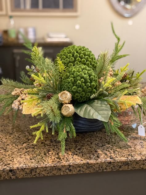 Holiday Orchid Arrangements, Dried Flower Christmas Arrangements, Masculine Arrangements, Natural Flower Arrangements, Greenery Floral Arrangement, Rustic Flower Arrangements, Tall Floral Arrangements, Foliage Arrangements, Easter Flower Arrangements