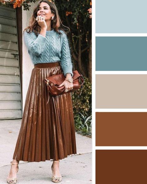 Color Matching Clothes, Autumn Color Palette Fashion, Preppy Chic Outfits, Colour Combinations Fashion, Color Combos Outfit, Color Combinations For Clothes, Outfit Combinations, Fashion Colours, Elegant Outfit