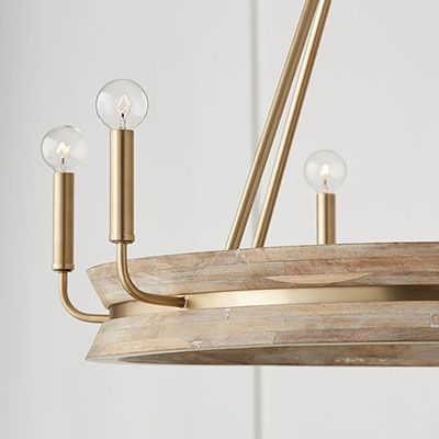 Finn 6-Light Chandelier | Capital Lighting Fixture Company Large Wood Chandelier, Nautical Chandelier Dining Room, Brushed Brass Chandelier, Entrance Lighting Entryway, 2 Story Foyer Lighting, Black And Brass Chandelier, White Wash Stain, Chandelier White, Capital Lighting Fixture