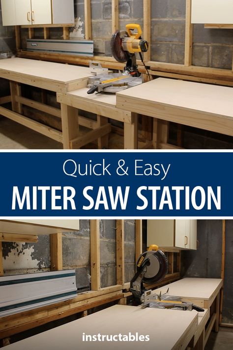 Miter Saw Station, Saw Station, Woodworking Jig Plans, Mitre Saw Station, Reliable Sources, Woodworking Shop Plans, Woodworking Shop Projects, Brad Nails, Router Woodworking