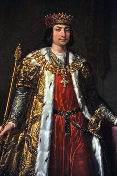 Ferdinand II of Aragon Coronation Robes, Spanish King, Aged Clothing, Top Paintings, Spanish Royalty, Antique Portraits, Historical Painting, Spanish Royal Family, Spanish Artists