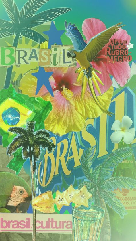 Brazil Brazil Asthetics, Brazil Wallpaper Iphone, Brazil Wallpaper Aesthetic, Bossa Nova Aesthetic, Brazil Background, Brazilian Pattern, Brazil Geography, Rio Aesthetic, Brazil Party