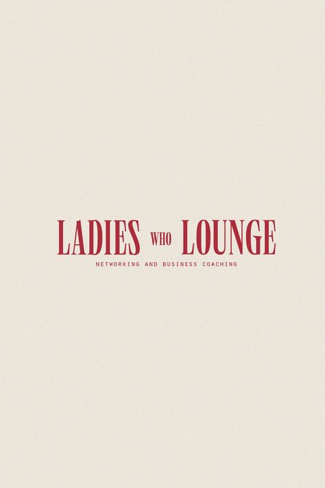 Luxury brand identity designed for a digital lounge for female business owners dedicated for business coaching and networking. The logo features an editorial typeface paired with deep hues of red, black and beige. Lifestyle images are from pixels. #typography #logodesign #branddesign #luxurybrandidentity #brandmark #branding #femininebranding #feminineicon Lifestyle Brand Logo Design, Luxury Brand Inspiration, Different Brand Aesthetics, Branding And Logo Design, Bold Elegant Branding, Red Black Branding, Timeless Brand Design, Luxury Editorial Design, Red And White Branding