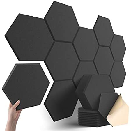 Hexagon Acoustic Panels, Acustic Panels, Hexagon Wall Tiles, Sound Absorbing Panels, Soundproof Wall, Hexagonal Design, Sound Panel, Foam Tiles, Foam Panels