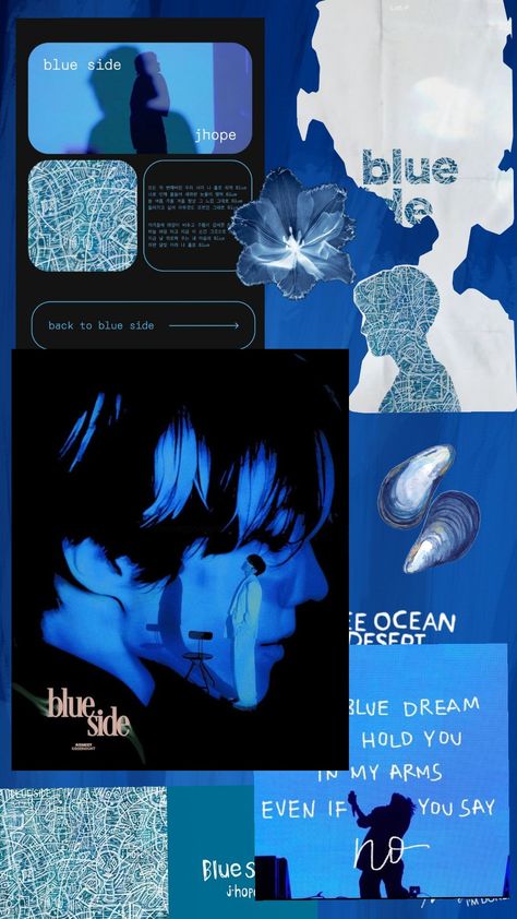 Blue Side Jhope, Jhope Blue, J-hope Blue, J-hope Pictures, Hope Pictures, Bts Lyrics, Bts Lyrics Quotes, Jhope Bts, Lyrics Quotes