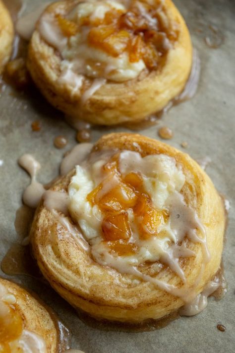 Pineapple Danish Recipe, Pineapple Danish, Cresent Roll Cheese Danish Recipes, Pinch Of Yum Cream Cheese Danish, Apple Cinnamon Danish, Pear Danish Puff Pastries, Danish Biscuits, Cinnamon Crescents, Cheese Danish