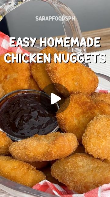 sarapfoodsph on Instagram: "Easy Homemade Chicken Nuggets 😋 #chickennuggets #food #foodporn #foodies #cooking #yummy #homemade" Easy Homemade Chicken Nuggets, Easy Chicken Nugget Recipes, Chicken Starter Recipes, Baked Chicken Nuggets, Homemade Chicken Nuggets, Chicken Nugget Recipes, Nuggets Recipe, Chicken Recipies, Chicken Patties