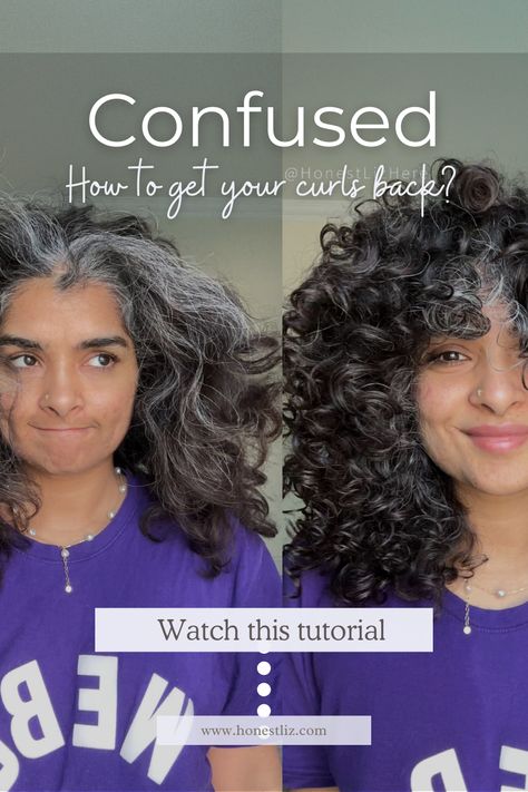 You've tried everything and want to get your curls back after straightening, here's what I did. Watch this tutorial now Get Curls Back, Get Your Curls Back, Curly Hair Routine, Hair Routine, Hair Routines, Natural Curls, Blow Dry, Bring Back, Hair Growth