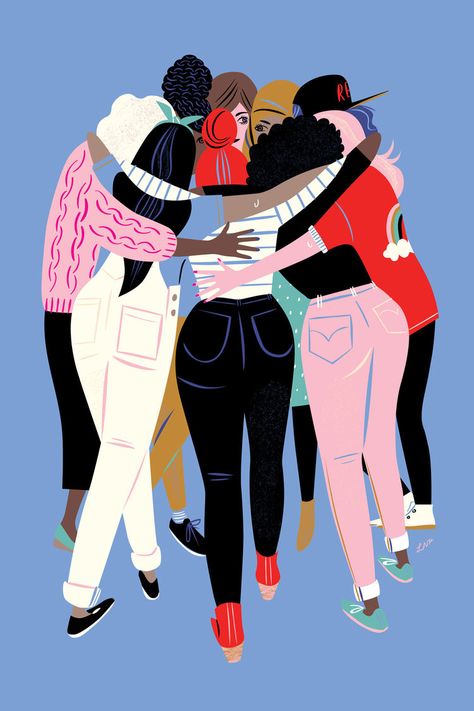 Libby VanderPloeg: Illustration Illustrator Design, Womens March, Arte Inspo, Art Et Illustration, Feminist Art, Art And Illustration, Girl Gang, Illustration Vector, Grafik Design