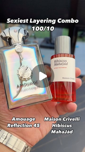 Niche Perfume Lovers on Instagram: "Sexiest Layering Combo!! 
100/10

Reflection 45 by @amouageofficial 
Hibiscus MahaJad by @maisoncrivelli 

.
.
.
.
.

#perfume #parfum #fragrance #fragrances #perfumes #perfumecollection #fragrancecollection #london #kuwait #dubai #exclusive #scentoftheday #nicheperfume #sotd #perfumeaddict #perfumelovers #fragrancelover #scent #scentsy #parfums #scentoftheday #reklam #edp #parfum #mrcologne76 #smellgood #smellsogood #luxuryperfume #perfumesimportados #istanbul" Hibiscus Mahajad, Niche Perfume, Perfume Lover, Luxury Perfume, Fragrance Collection, Perfume Collection, Smell Good, Kuwait, Hibiscus