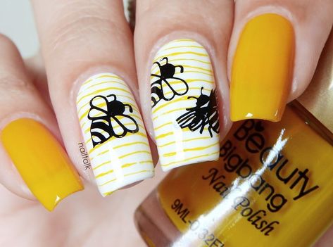 🅼🅸🆁🅸🅰🅼 on Instagram: “🐝 Hi! @beautybigbangs send me an ochre yellow stamping polish. Was surprised to see it having a bit of a jelly formula when I painted my…” Ochre Yellow, Yellow Jacket, Nails Nails, Send Me, See It, Jelly, Nail Art, Stamp, Nails