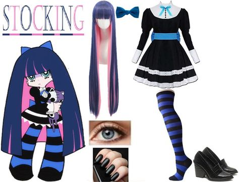 Panty And Stocking Cosplay, Stocking Cosplay, Panty And Stocking Anime, Panty And Stocking, Halloween Suits, Cosplay Tutorial, Cosplay Outfits, Cosplay Anime, Geek Stuff