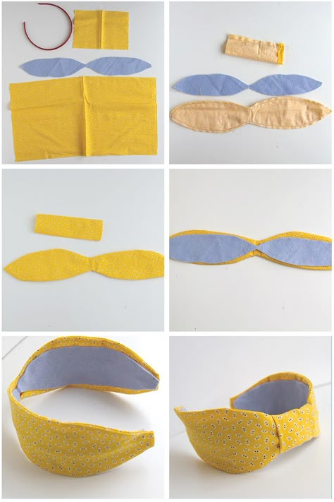 Bow headband tutorial Headband Diy, Headband Tutorial, Head Pieces, Diy Hat, Cute Headbands, Head Bands, Diy Headband, Diy Hair Bows, Fascinator Hats