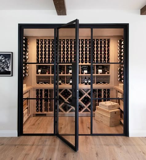 Cave Vin, Cellar Basement, Wine Room Ideas, Wine Room Design, Cave A Vin, Wine Cellar Basement, Wine Cellar Ideas, Glass Wine Cellar, Pantry Space