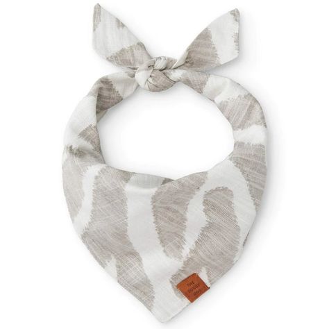 Showcase your pup's wild side with The Foggy Dog! Styled with a striking abstract taupe and white zebra print, their textured cotton accessory is a perfect complement for a fashionable pup. Foggy Dog, The Foggy Dog, African Traditions, Old Pillows, Mini Goldendoodle, White Zebra, Beautiful Drapes, Dog Neck, Chevron Pattern