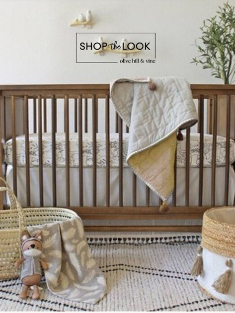 Gold crib nursery